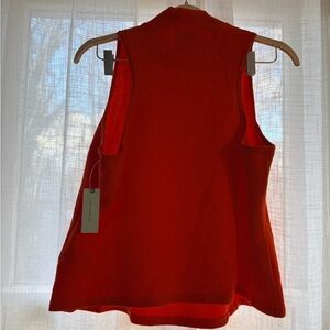 Anthropologie Maeve Vibrant Orange sleeveless Top